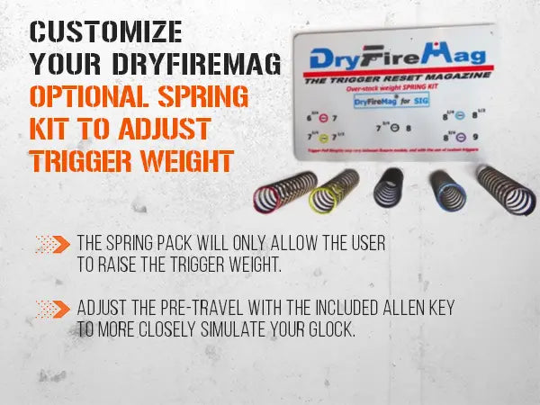 Spring Kit for Sig P320 DryFireMag | 6.75-9lb Trigger