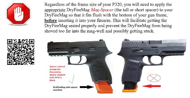 Smart DryFireMag for Sig Sauer P320