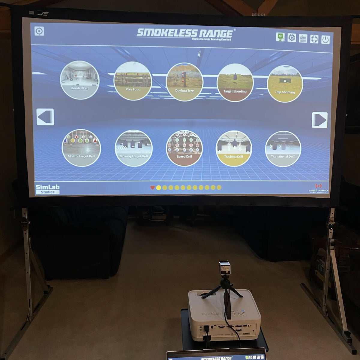 Smokeless Range Home Simulator