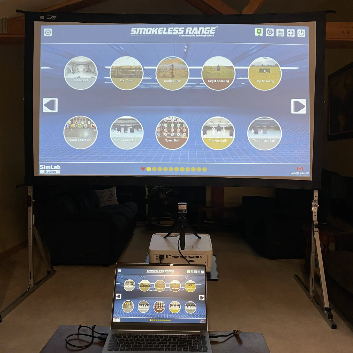 Smokeless Range Home Simulator